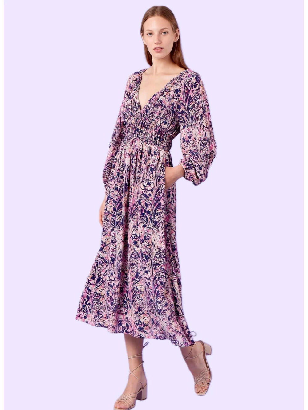 Gilner Farrar Lauren Marble Splatter Dress, $328 NWT, Small#2407
